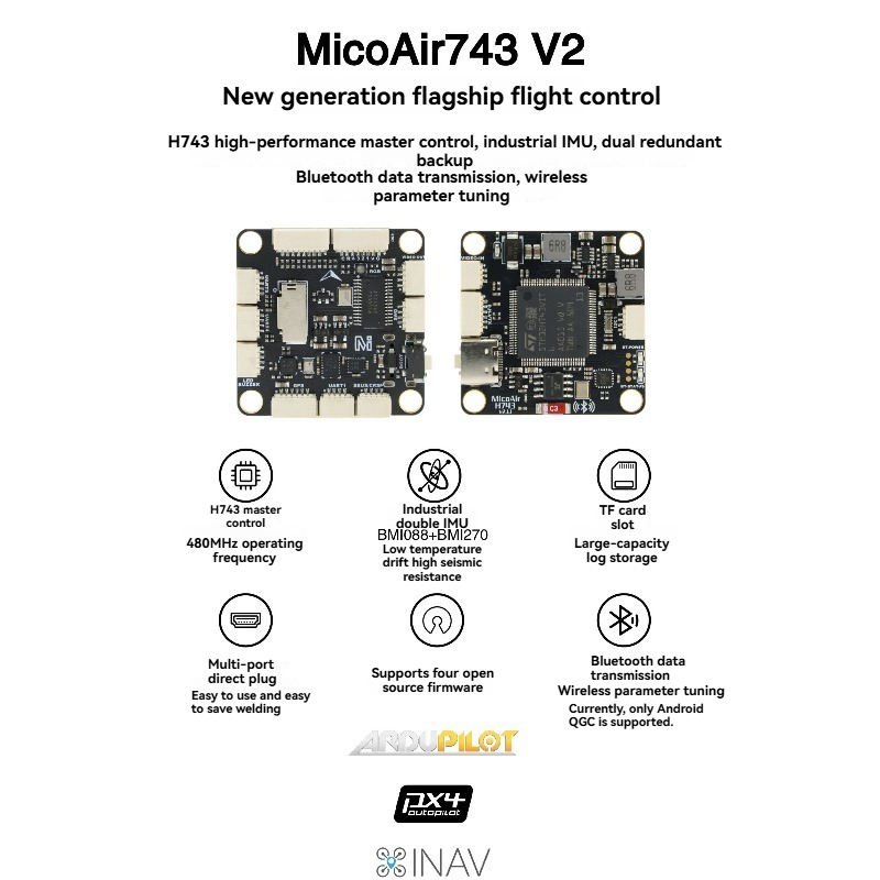 Controlador de vuelo MicoAir74 - Drone Gimbal Controller reseña y precio