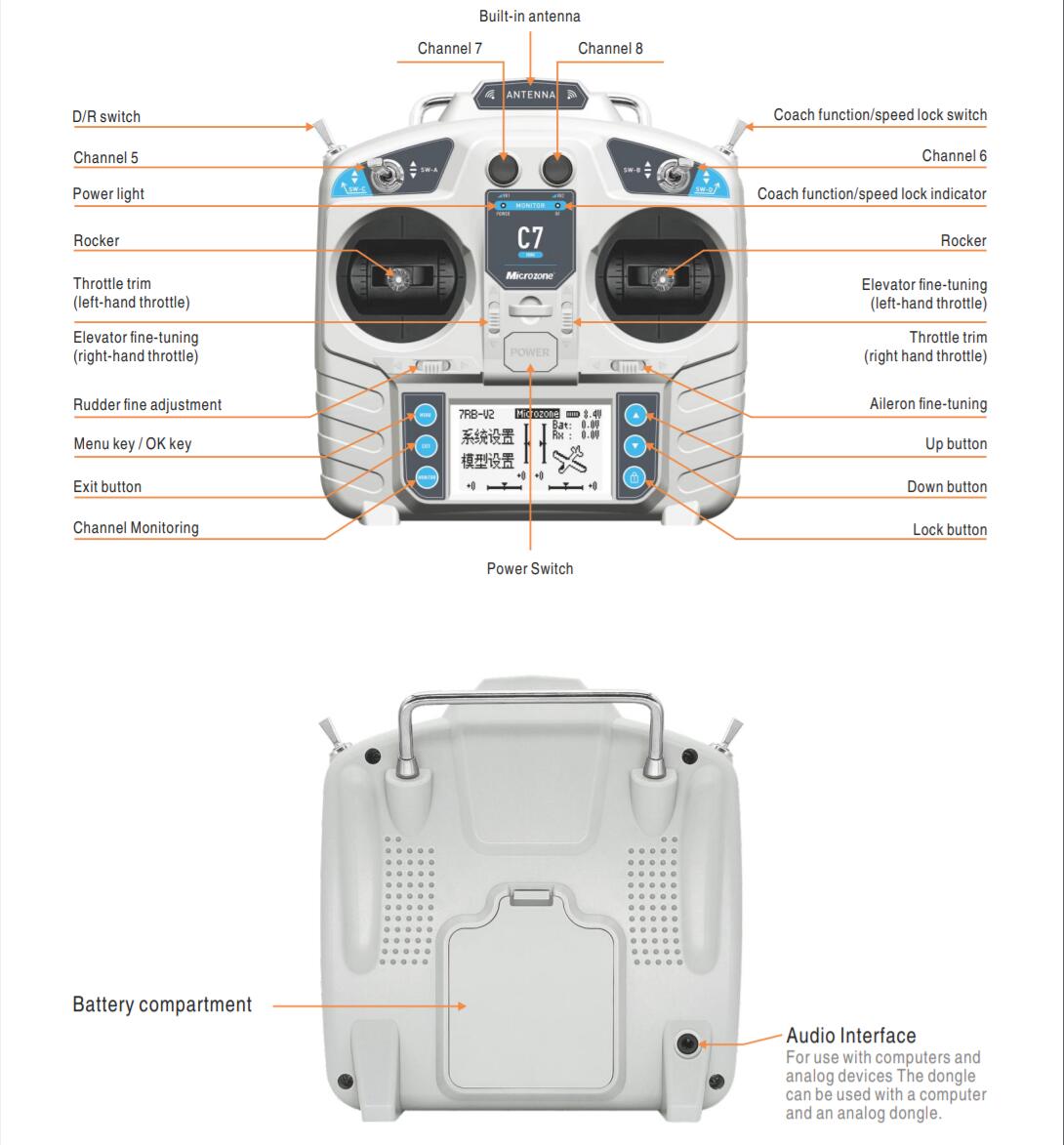 Controlador MicroZone MC7 MINI - Drone Gimbal Controller reseña y precio